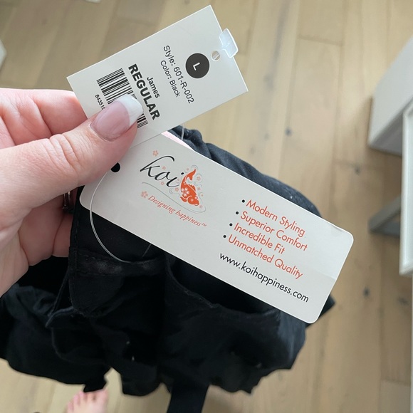 NWT koi men’s size L scrub pants in black - Picture 3 of 7